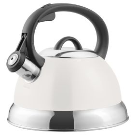 Mr. Flintshire 1.75 Quart Whistling Tea Kettle in Linen