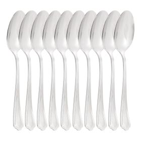 Gibson Home Hillside Daisies 10 Piece Stainless Steel Dinner Spoon Set