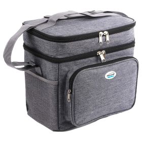 Brentwood Kool Zone 12 Can Insulated Cooler Bag in Grey with Hard Liner