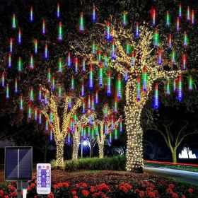 Outdoor Christmas Lights, Outdoor Halloween Lights, LED Meteor Shower Lights, Suitable For Christmas, Weddings, Parties, Festivals, Gardens, Tree (Option: 2pcs)